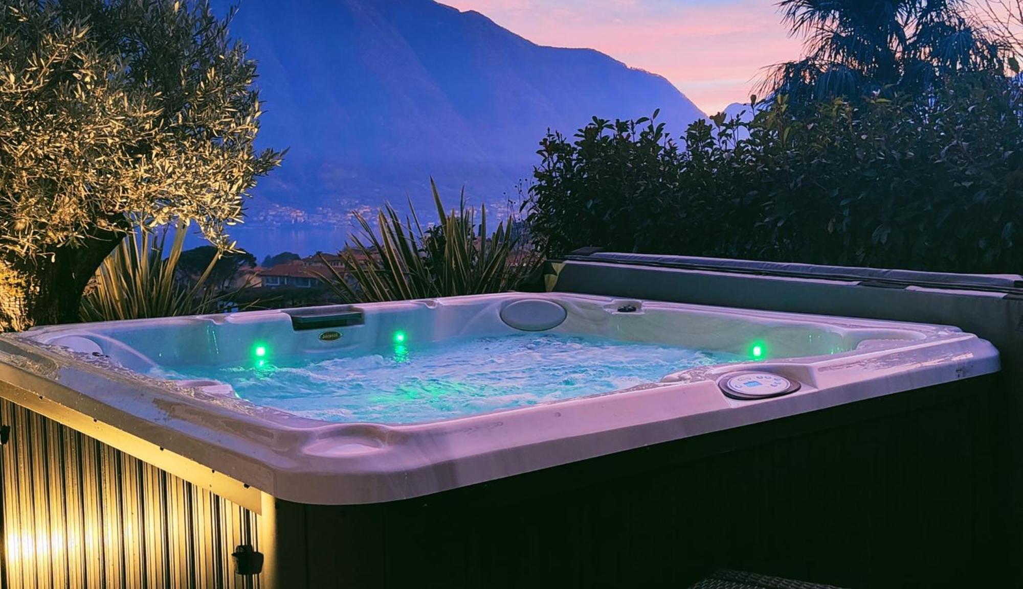 לנו Magic Garden With Jacuzzi-Pool And Luxury Lake Como View מראה חיצוני תמונה